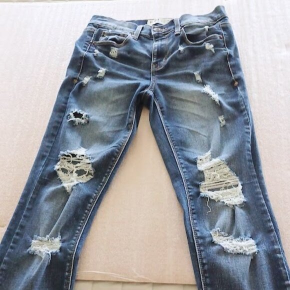 MUDD FLX stretch size 5 low rise skinny jeans for Juniors - Picture 7 of 7